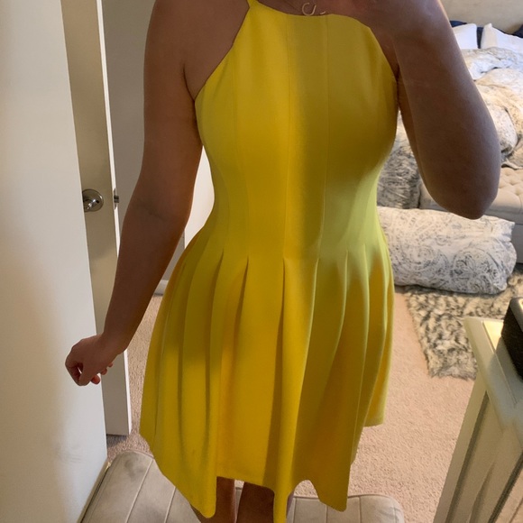 Calvin Klein yellow dress size 6 - Picture 3 of 6